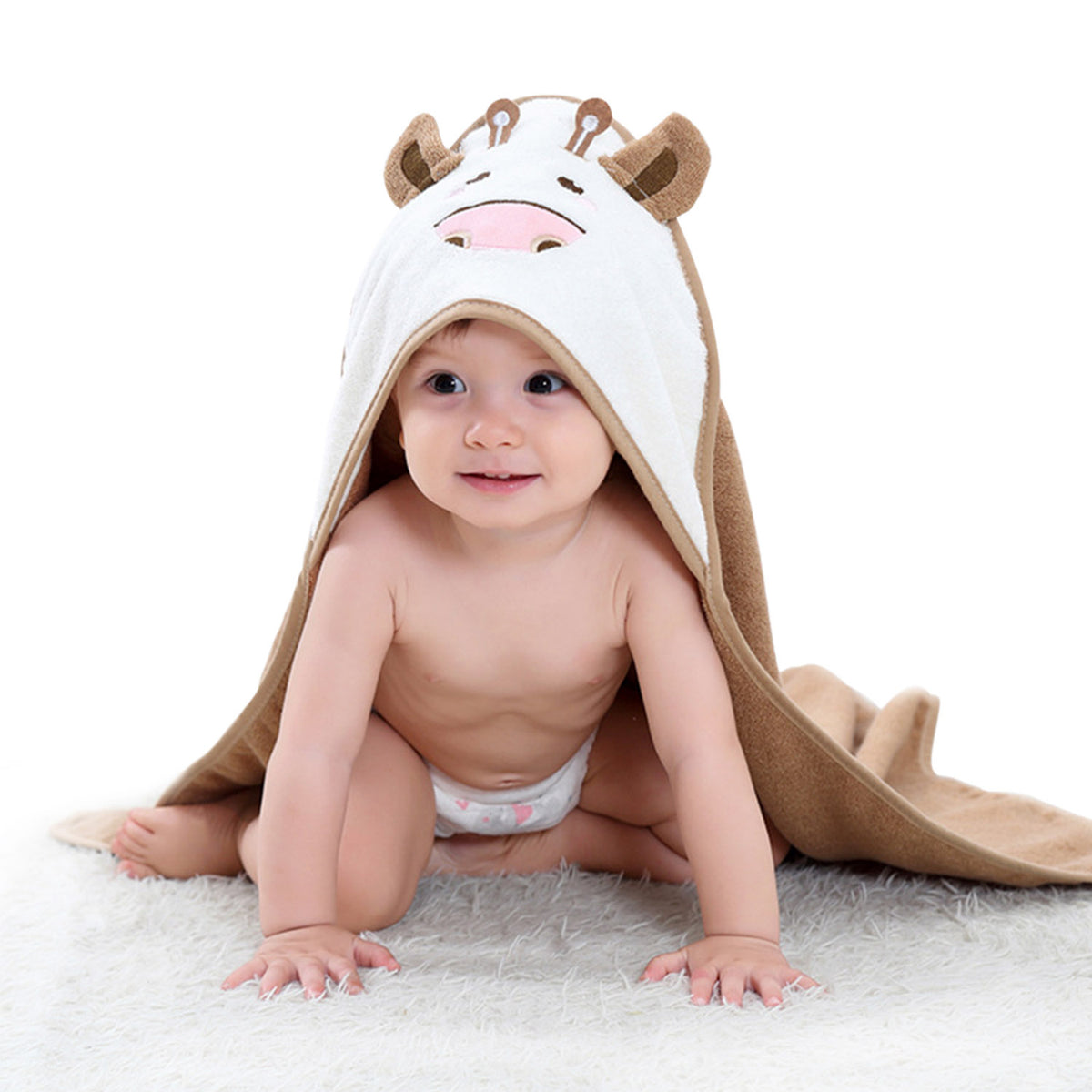 Cow discount hooded towel